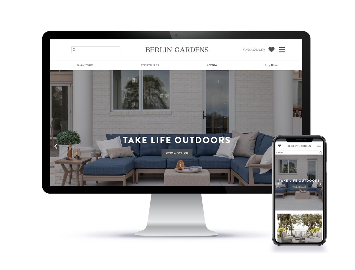 Berlin Gardens website portfolio